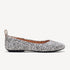 Rollie Ballet Snow Leopard — women's leopard-print ballet flat, side profile