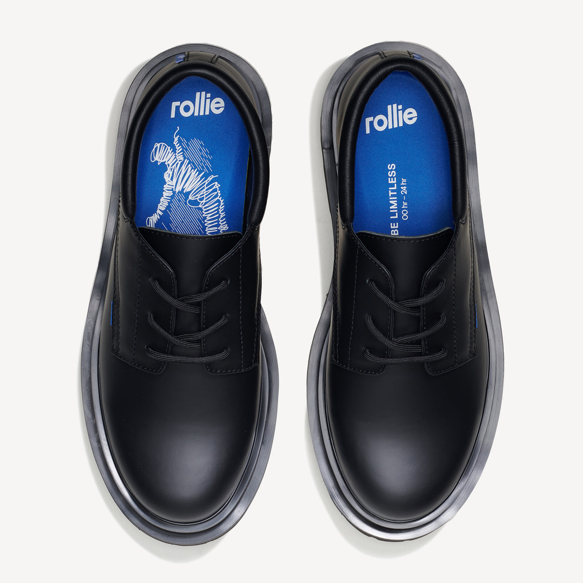 Derby Mens Step Black Sleek