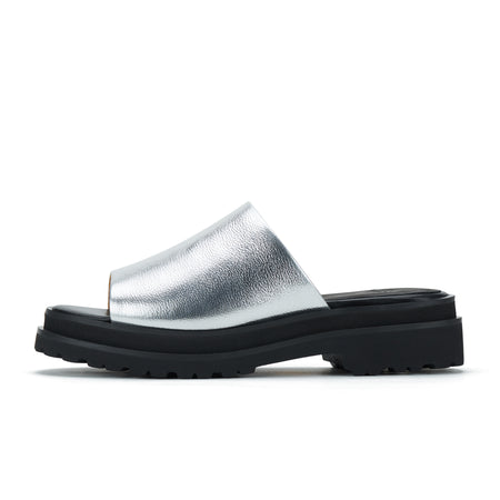 Slide Step Silver Black