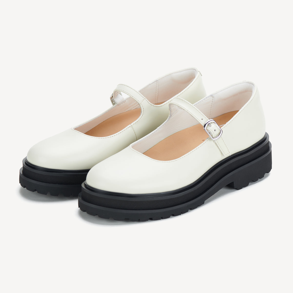 Rollie Mary Jane Step Bone — women's mary jane flat, front view