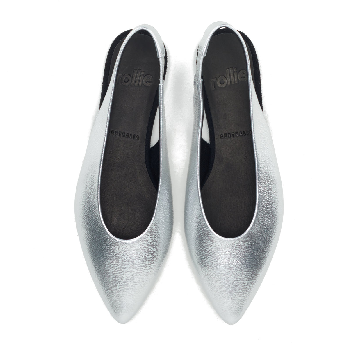 Pointed Slingback Silver â Rollie Nation