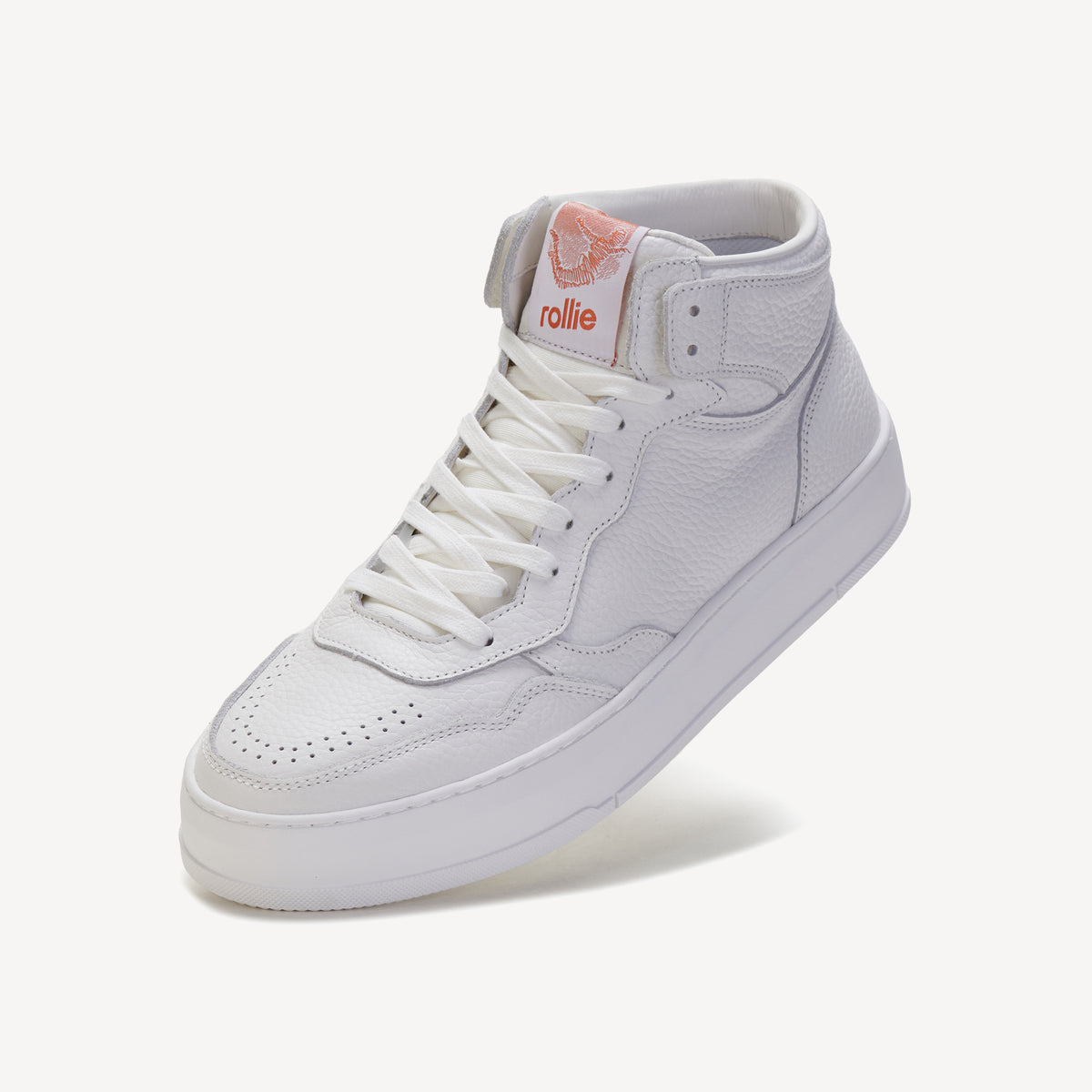 CourtPro Mens Hi White Tumble