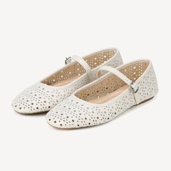 Ballet Mary Jane Laser Bone
