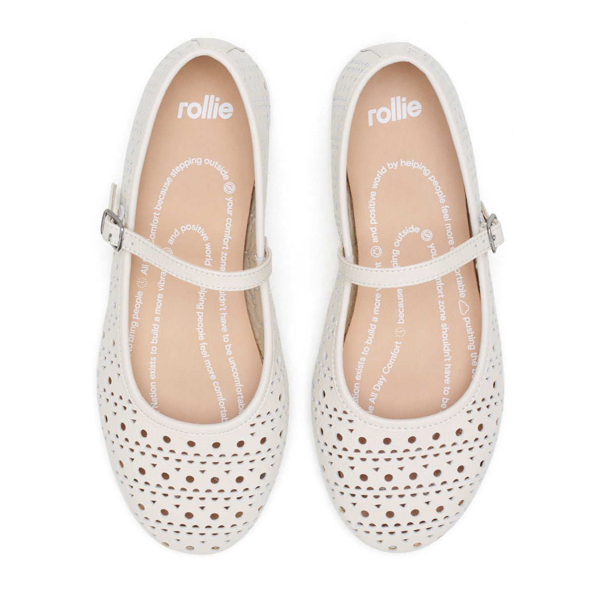Ballet Mary Jane Laser Bone