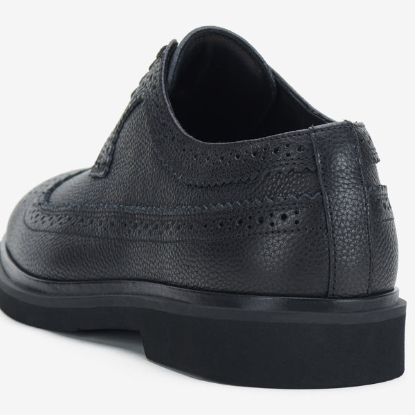 Brogue Gibson Mens Black Tumble