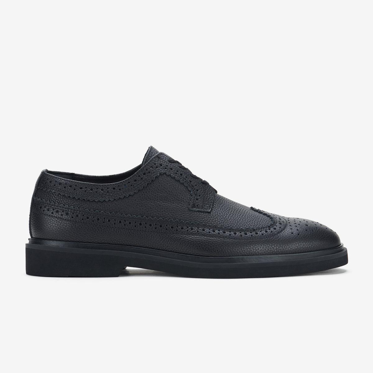 Brogue Gibson Mens Black Tumble