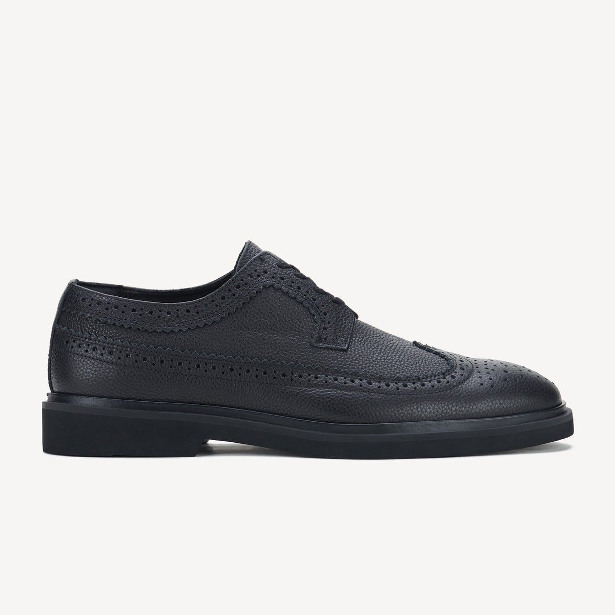 Brogue Gibson Mens Black Tumble