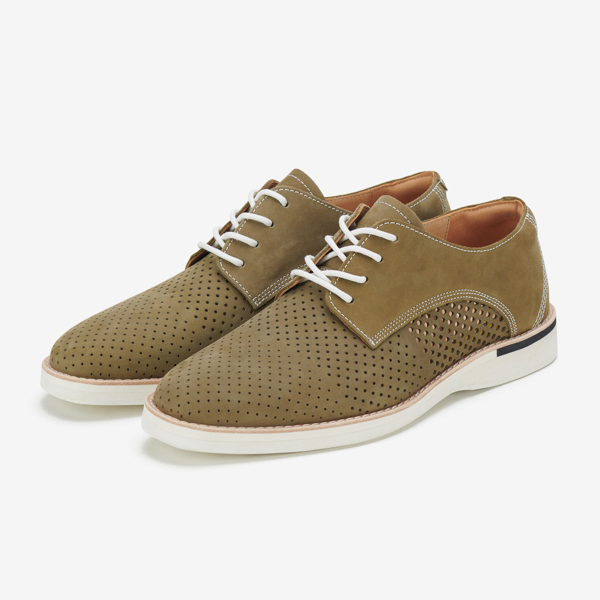 Derby Mens Punch Stack Khaki