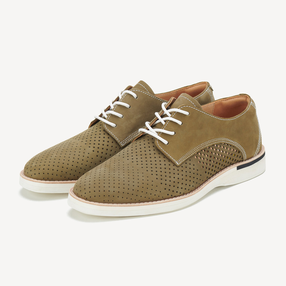 Derby Mens Punch Stack Khaki
