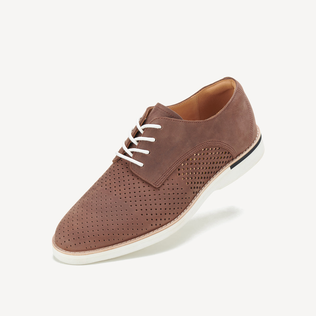 Derby Mens Punch Stack Dark Brown