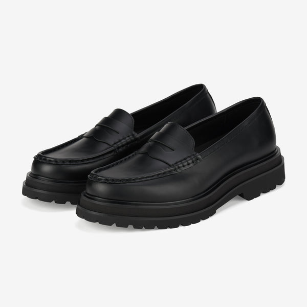 Loafer Mens Step Black Sleek