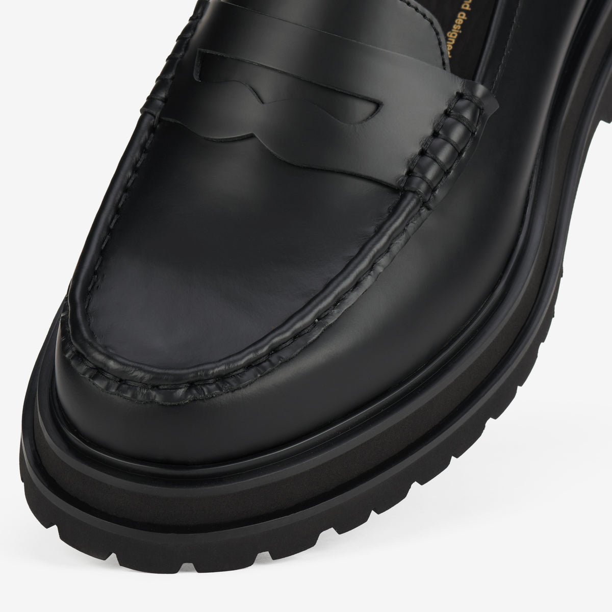 Loafer Mens Step Black Sleek