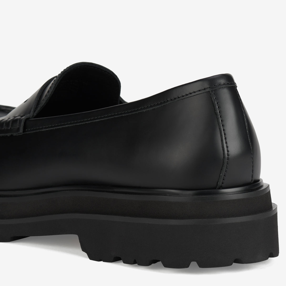 Loafer Mens Step Black Sleek