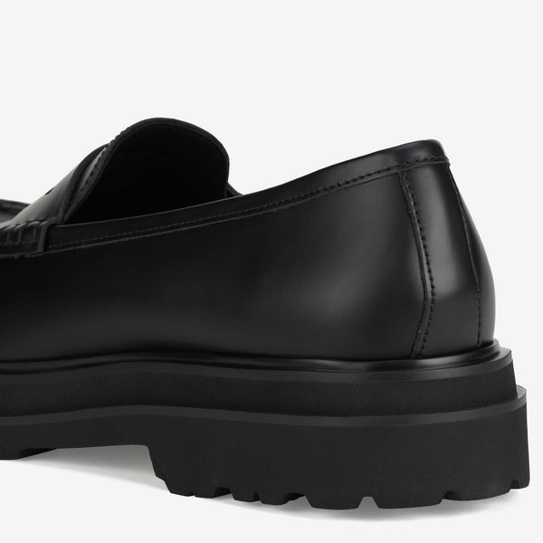 Loafer Mens Step Black Sleek
