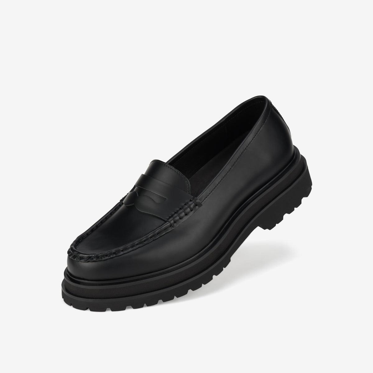 Loafer Mens Step Black Sleek