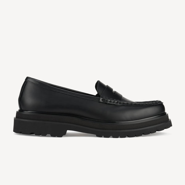 Loafer Mens Step Black Sleek
