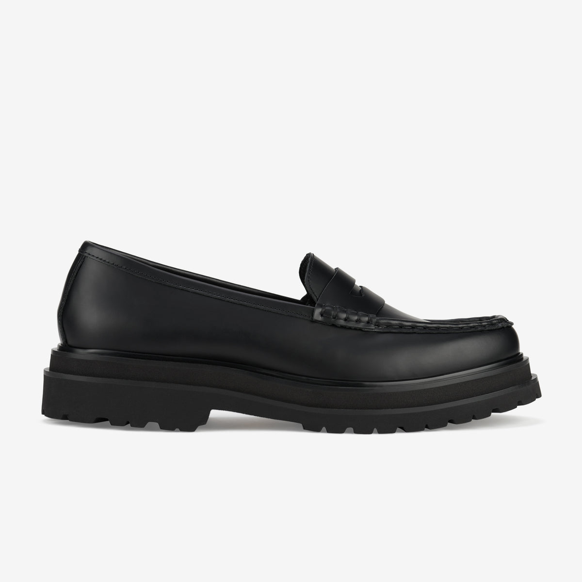 Loafer Mens Step Black Sleek