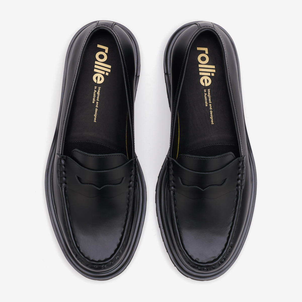 Loafer Mens Step Black Sleek