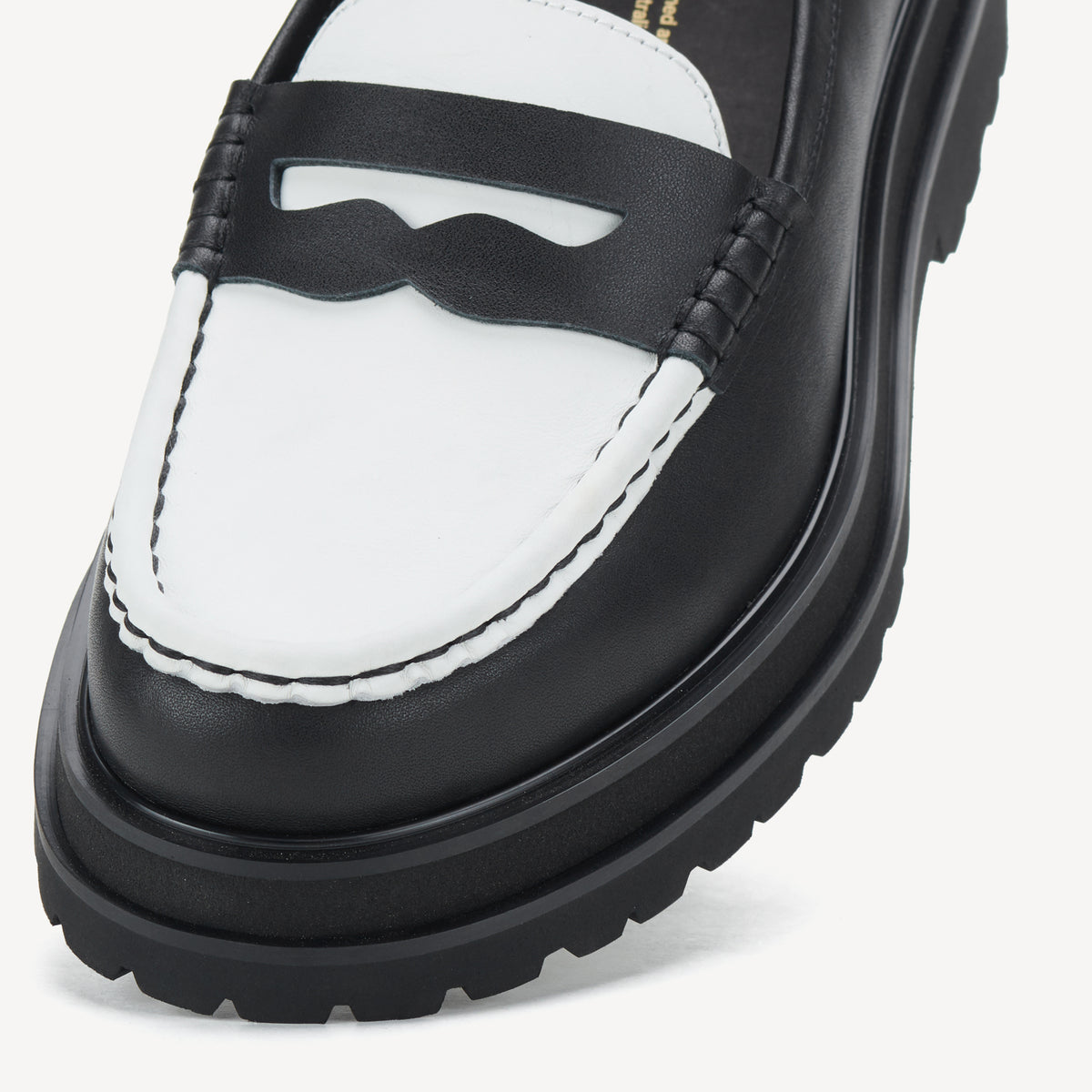 Loafer Mens Step Black/Bone