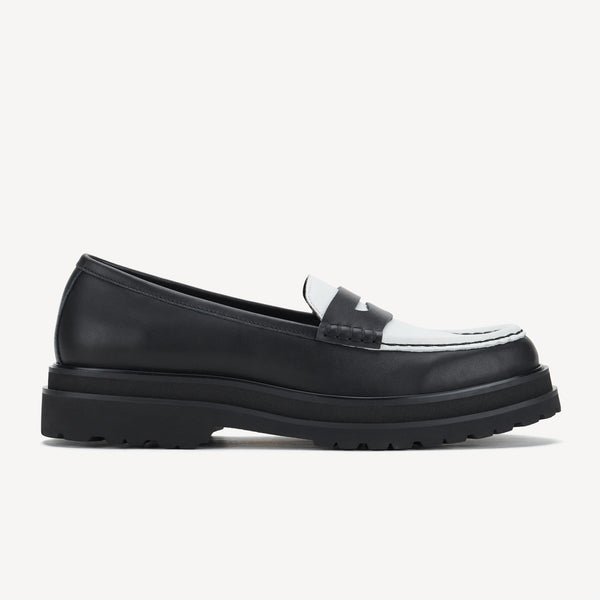 Loafer Mens Step Black/Bone