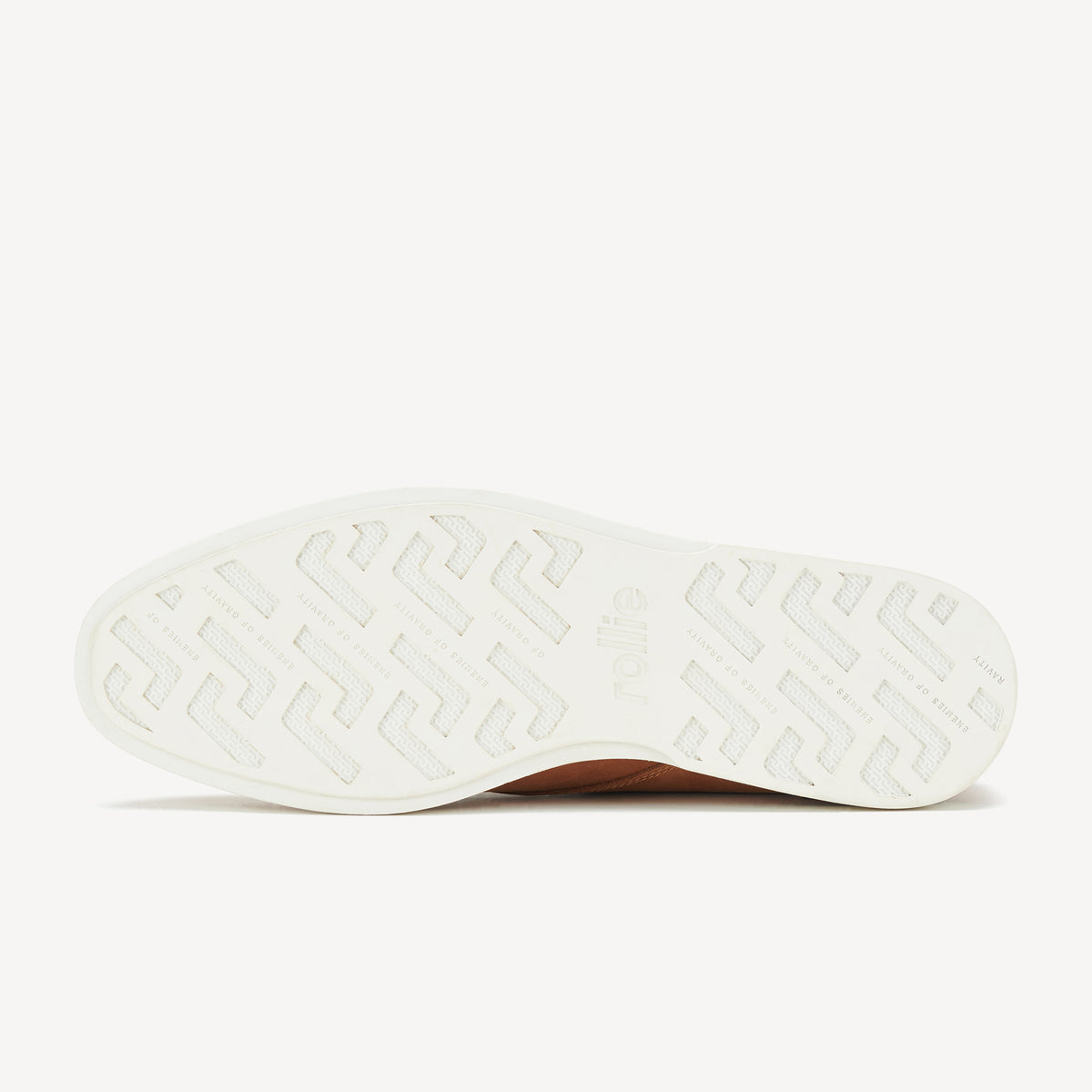 Rollie Chukka Mens Stack Cognac — men's boot, detail close-up