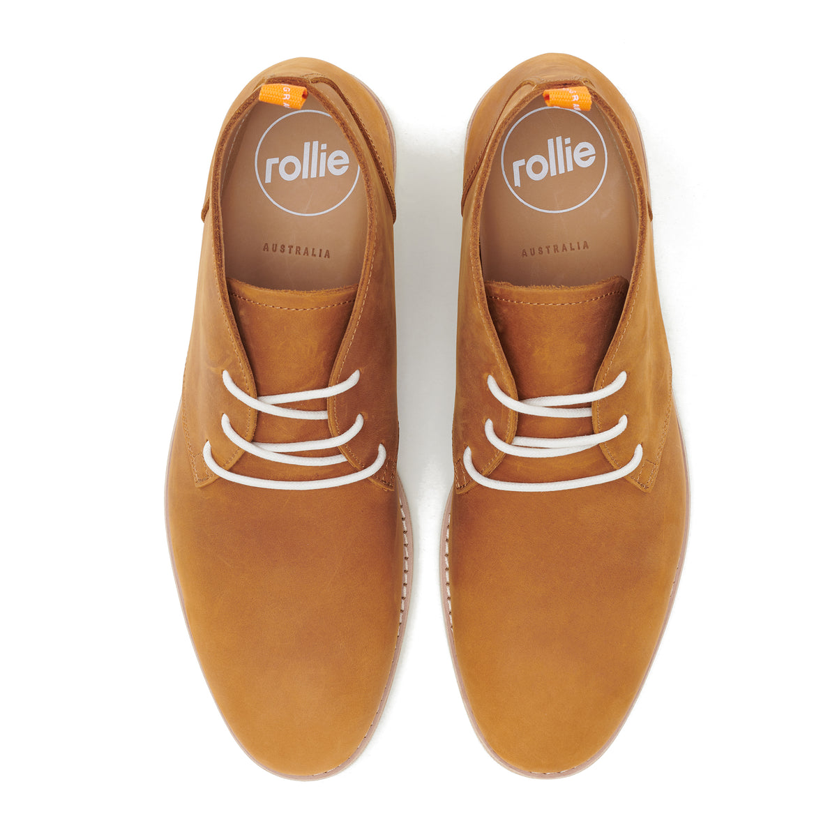 Chukka Mens Stack Cognac