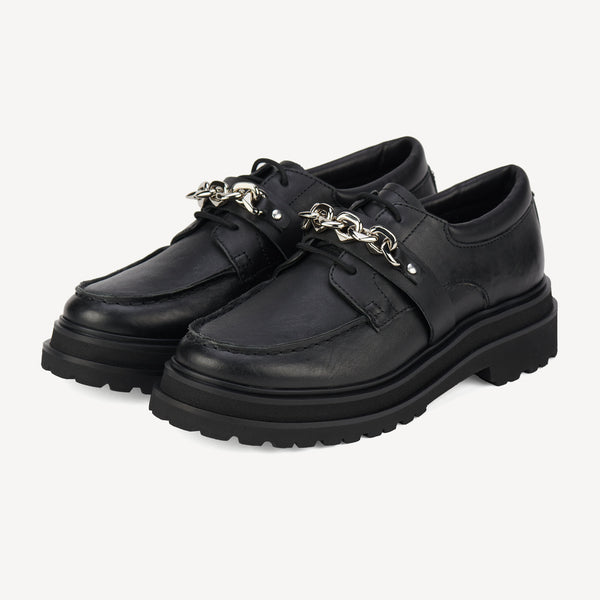 Derby Step Moccasin Black