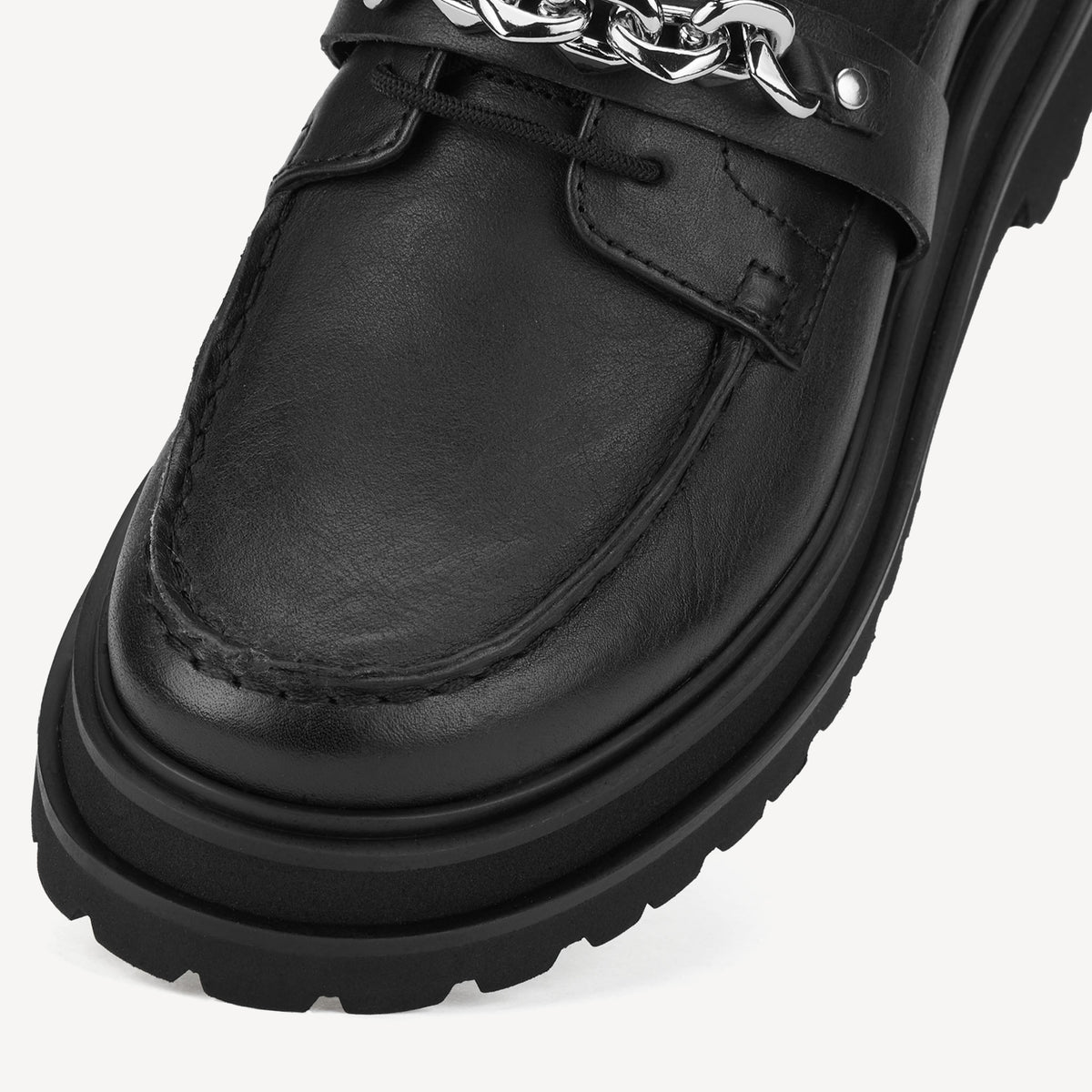 Derby Step Moccasin Black
