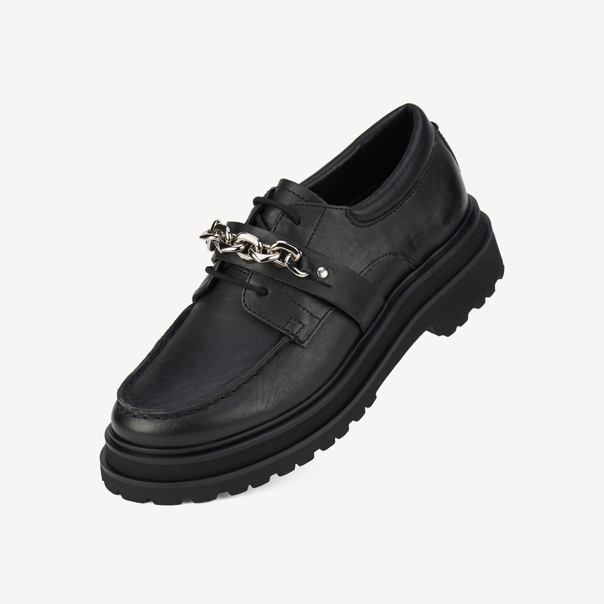 Derby Step Moccasin Black