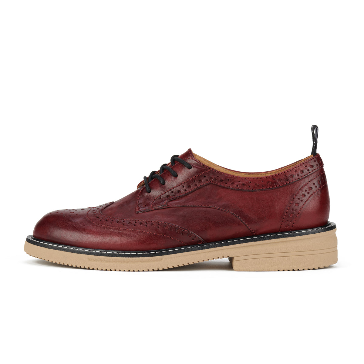 Brogue Rise Vintage Dark Red/Latte