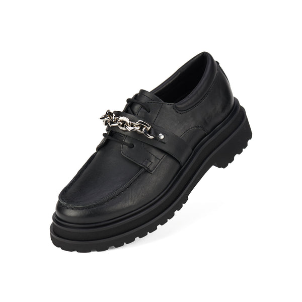Derby Step Moccasin Black