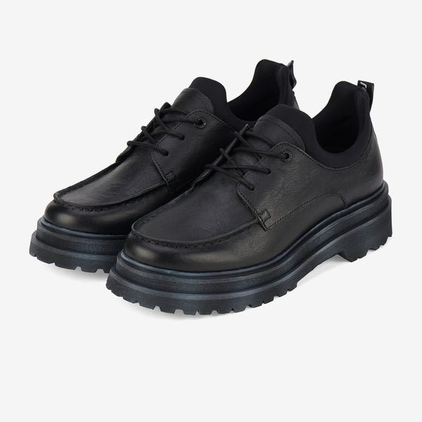 Derby Step Moccasin Black/Neo