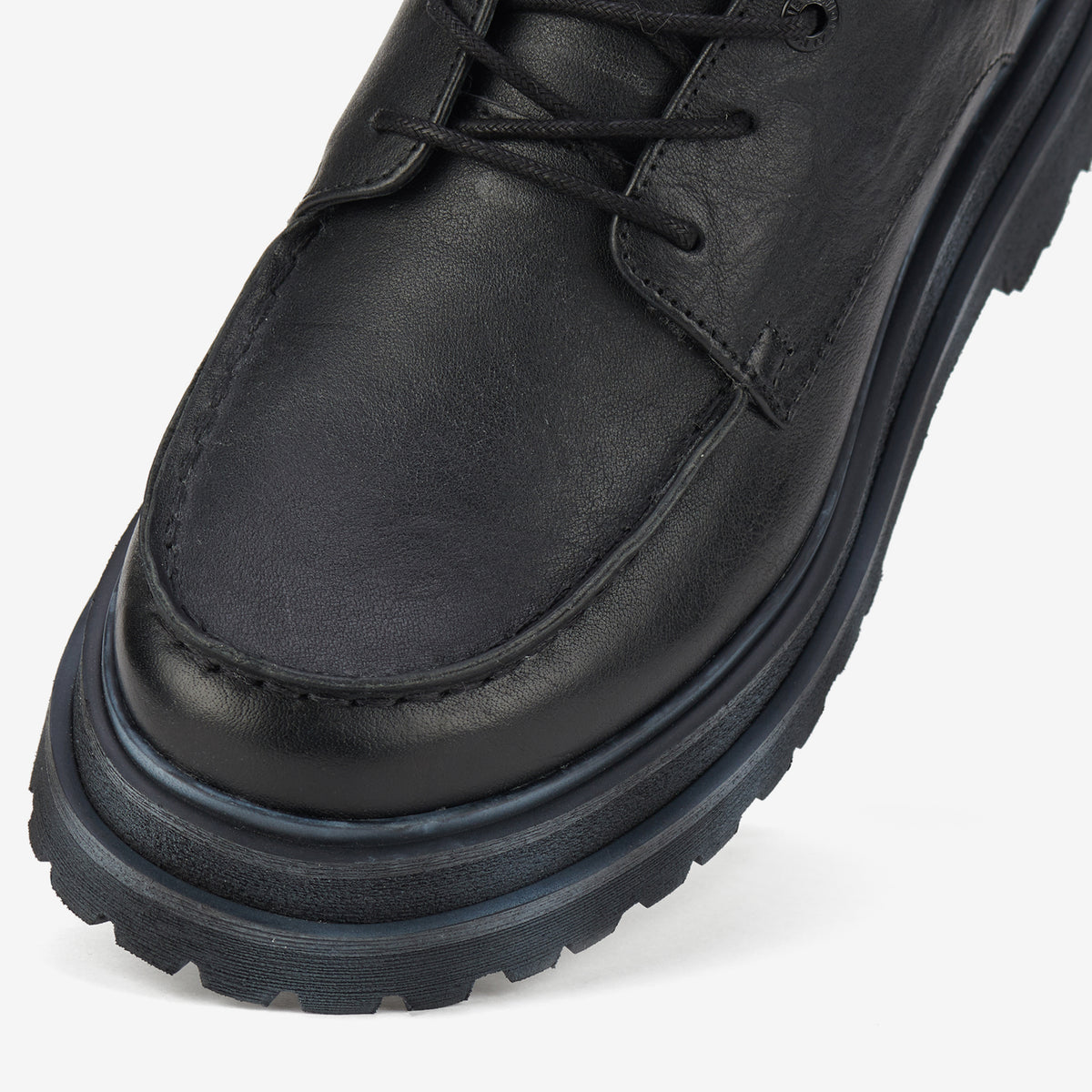 Derby Step Moccasin Black/Neo