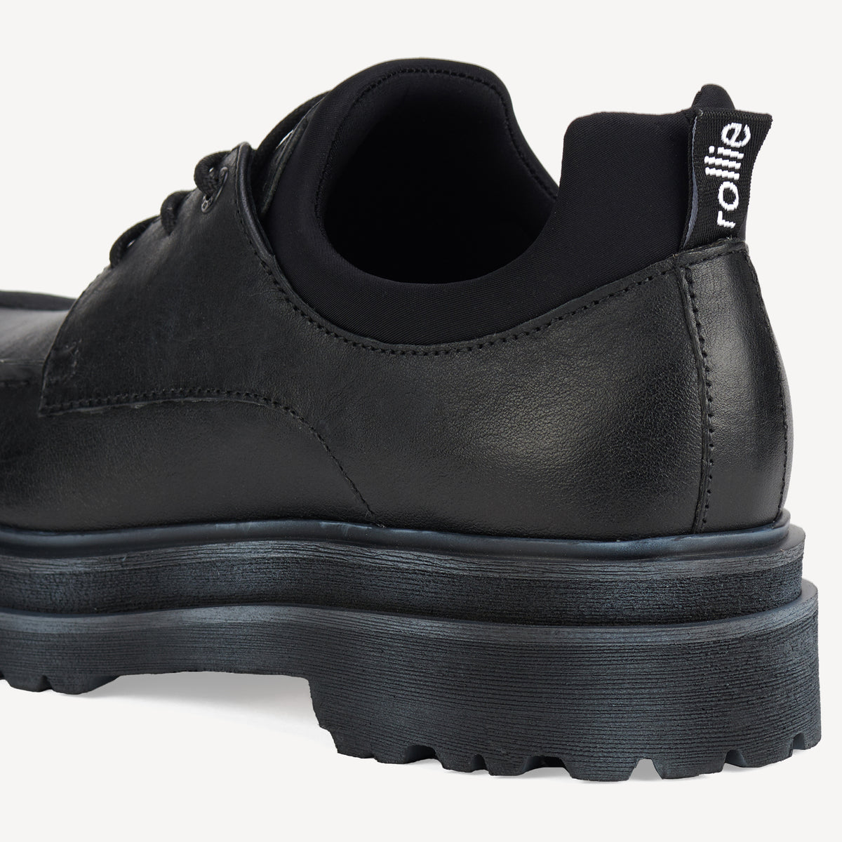 Derby Step Moccasin Black/Neo