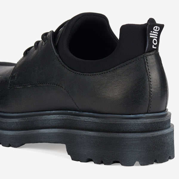 Derby Step Moccasin Black/Neo