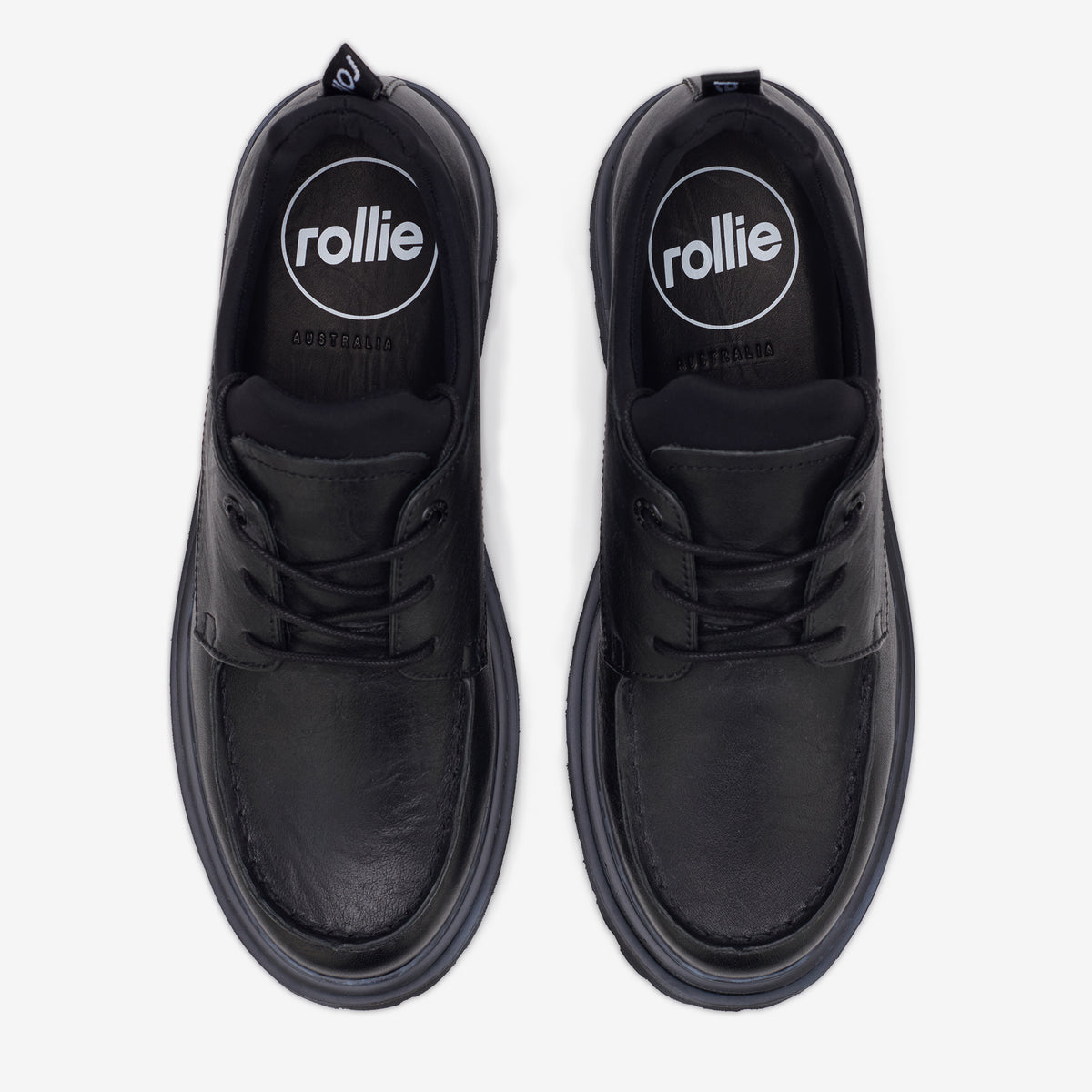 Derby Step Moccasin Black/Neo