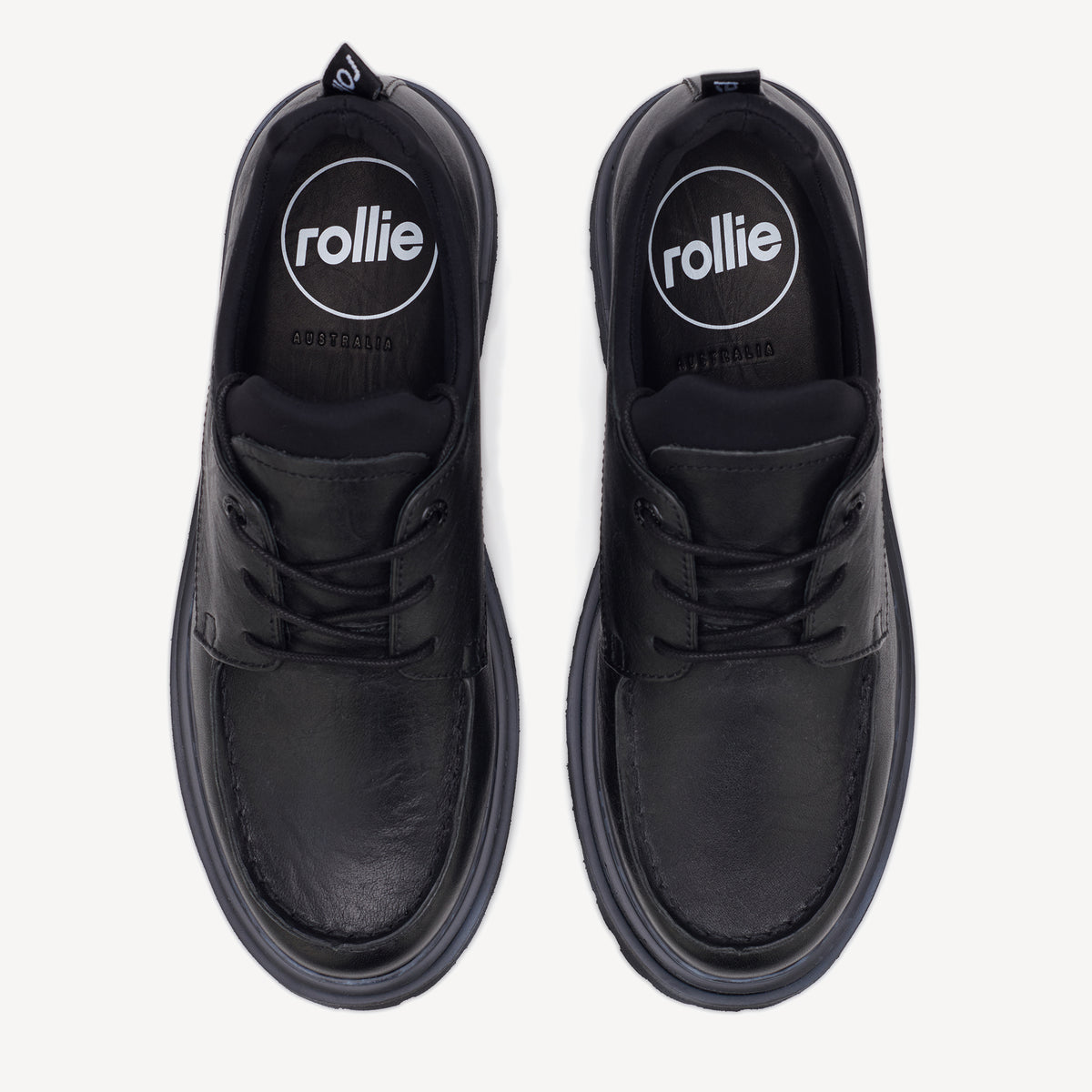 Derby Step Moccasin Black/Neo