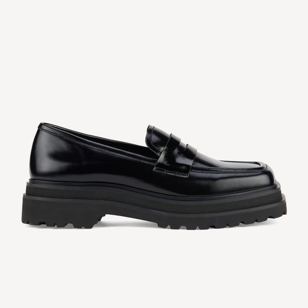 Loafer Step Square Toe Black Patent