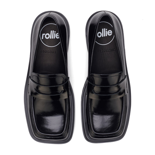 Loafer Step Square Toe Black Patent