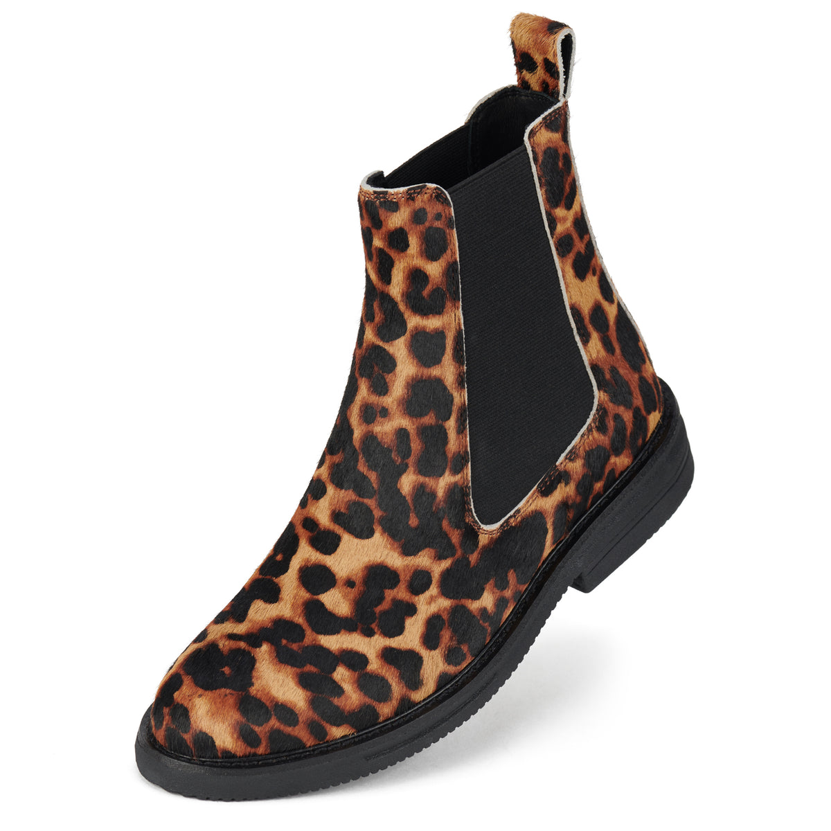 Chelsea Rise Dark Camel Leopard