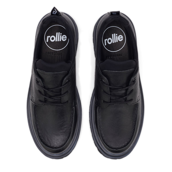 Derby Step Moccasin Black/Neo