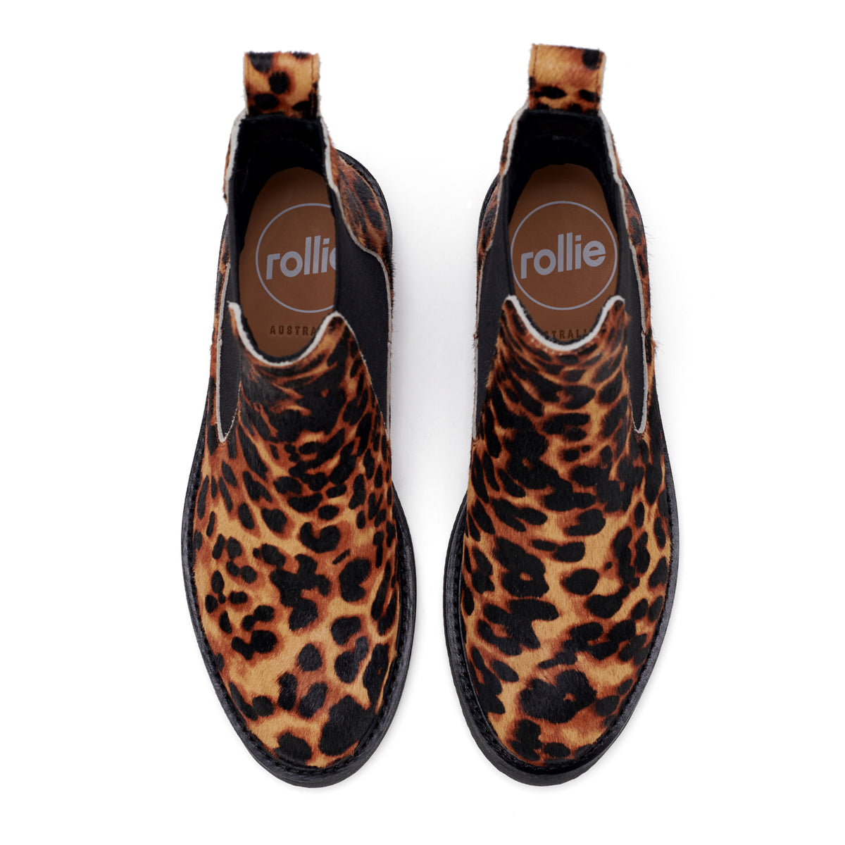 Chelsea Rise Dark Camel Leopard