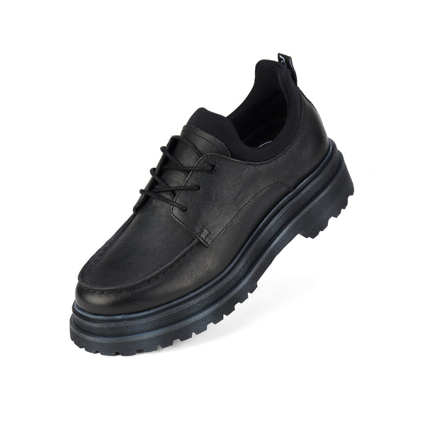 Derby Step Moccasin Black/Neo