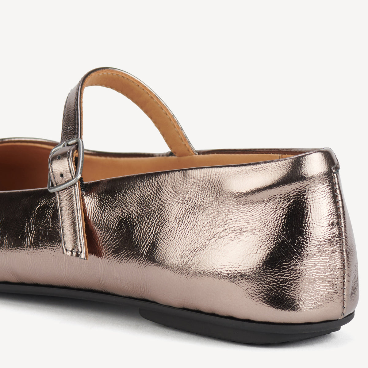 Ballet MJ Square Toe Pewter Patent