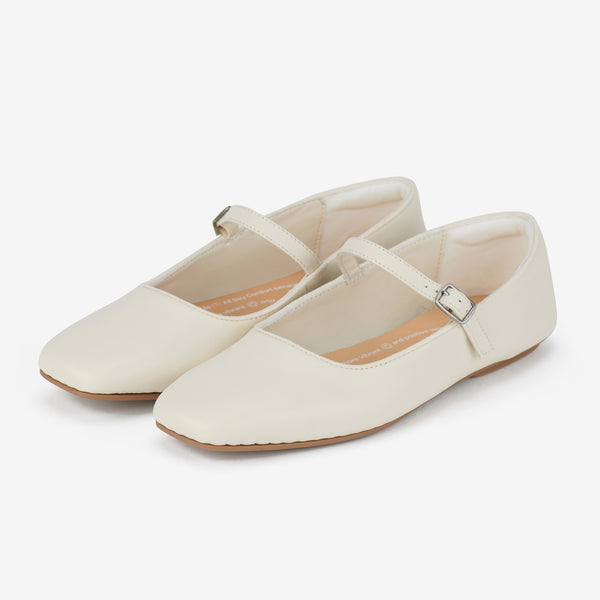 Ballet MJ Square Toe Bone