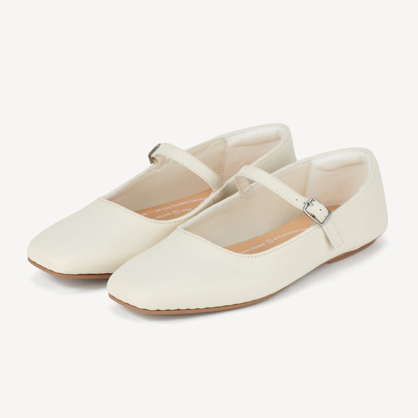 Ballet MJ Square Toe Bone