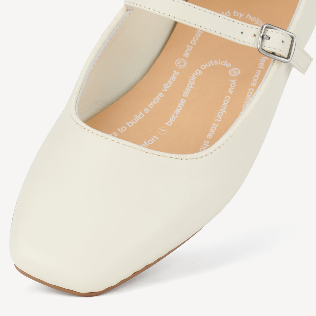 Ballet MJ Square Toe Bone