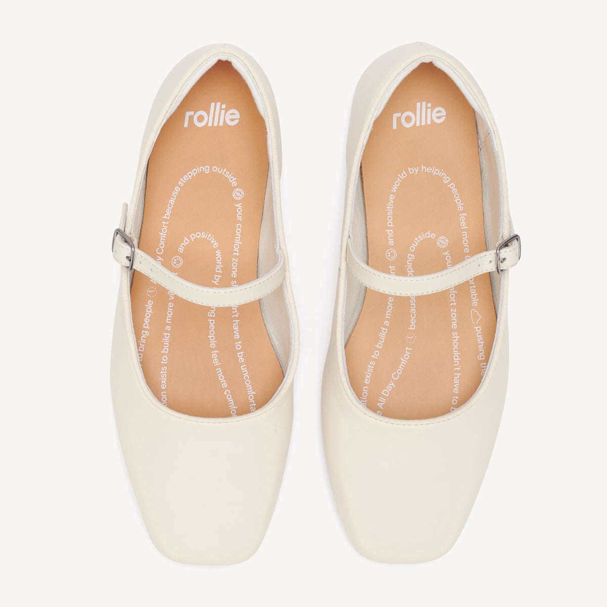 Ballet MJ Square Toe Bone