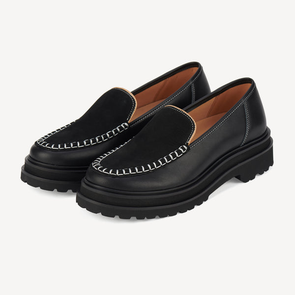 Loafer Step Moccasin Black