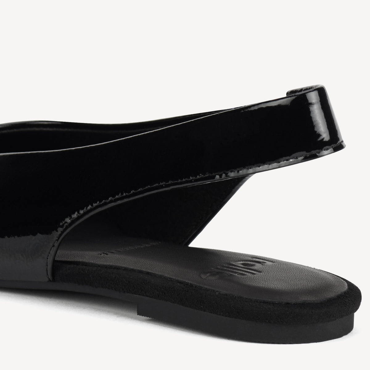 Pointed Slingback Black Patent